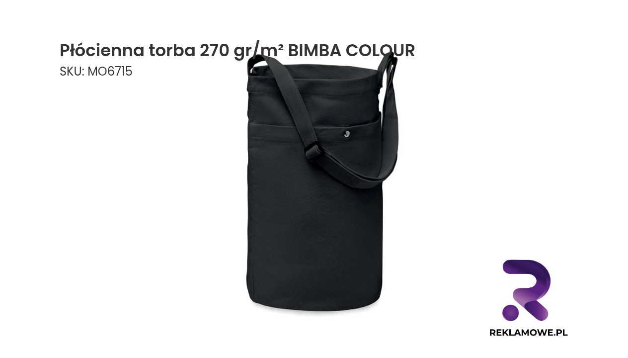 Kolorowa płócienna torba Bimba 270 gram na metr kwadratowy