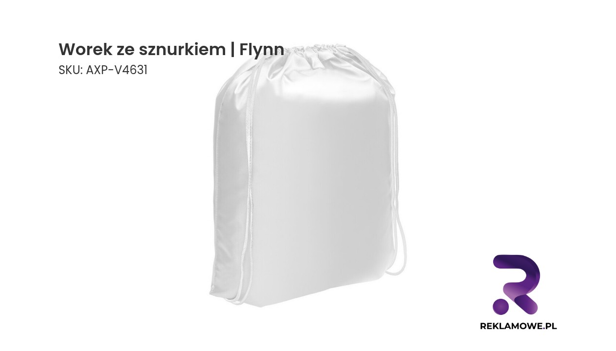 Worek ze sznurkiem | Flynn Worek ze sznurkiem Flynn w kolorze szarym z logiem marki