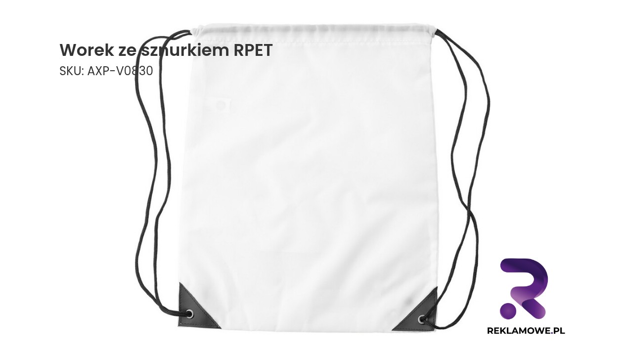Worek ze sznurkiem wykonany z recyklingowanego PET