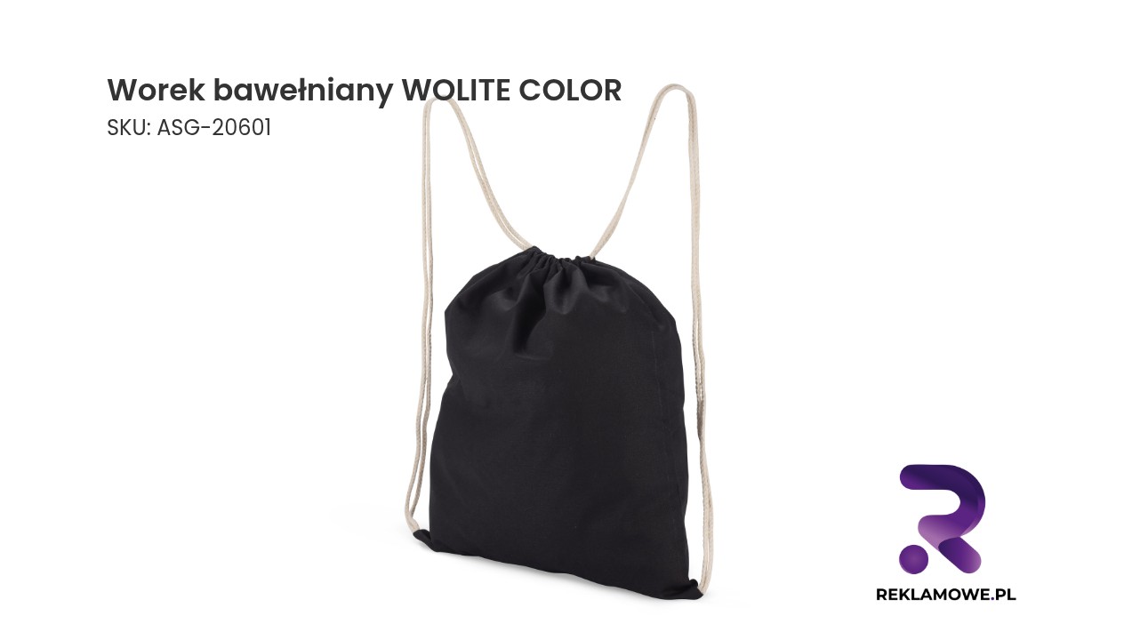 Worek bawełniany WOLITE COLOR Worek bawełniany WOLITE COLOR - kolorowy bawełniany worek na zakupy