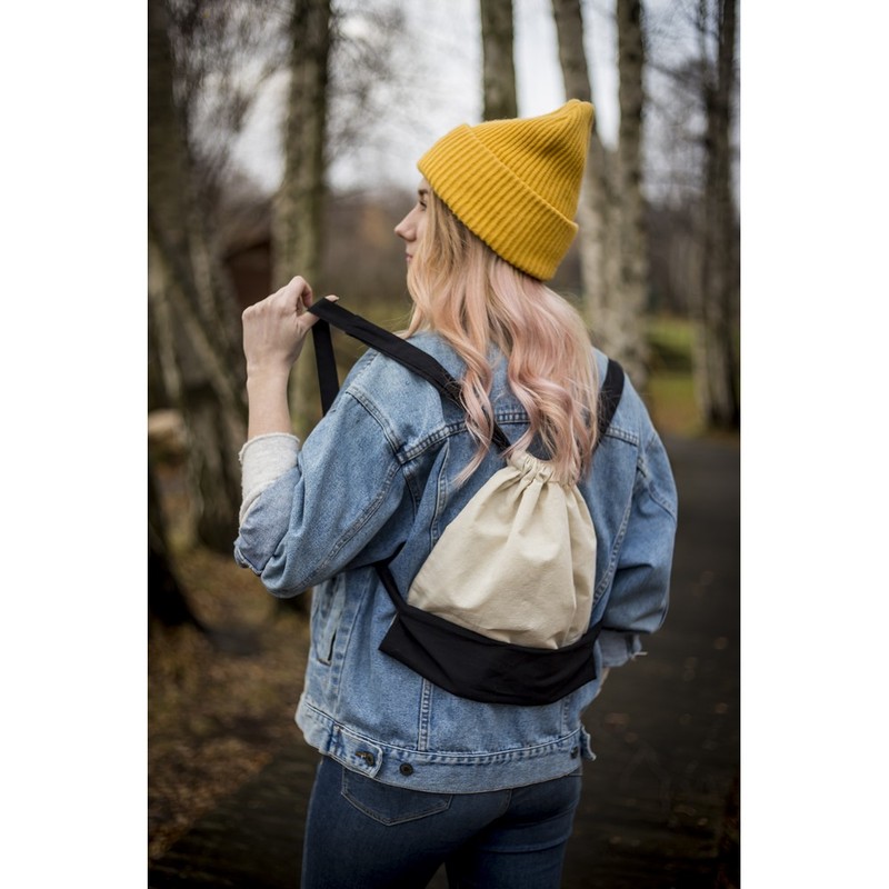 Worek reklamowy bawełniany worek z szerokimi paskami | tess V7325_A Bawełniany worek z szerokimi paskami | Tess V7325_A