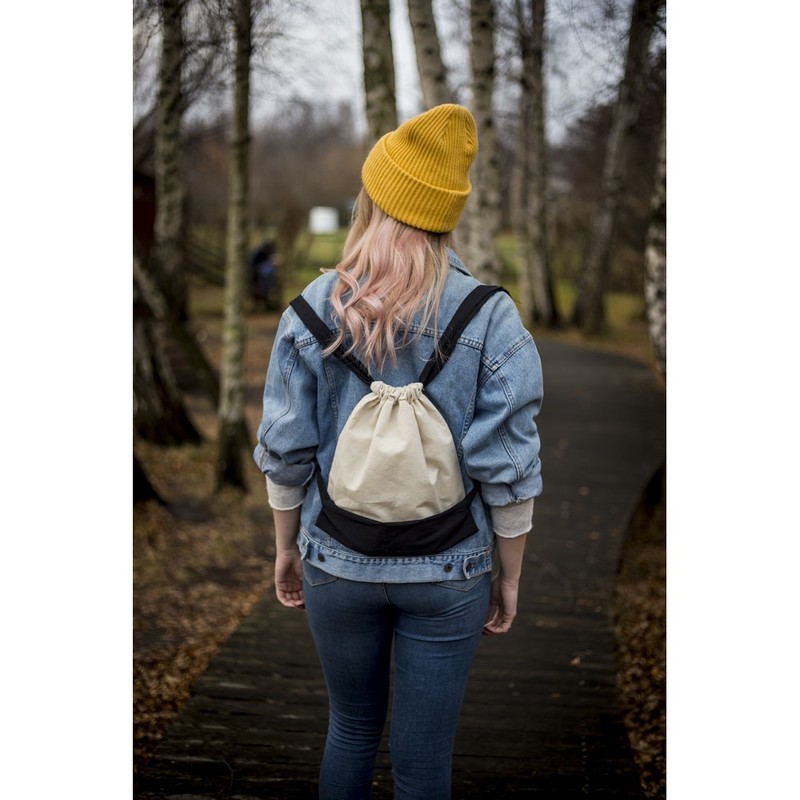 Worek reklamowy bawełniany worek z szerokimi paskami | tess V7325_B Bawełniany worek z szerokimi paskami | Tess V7325_B