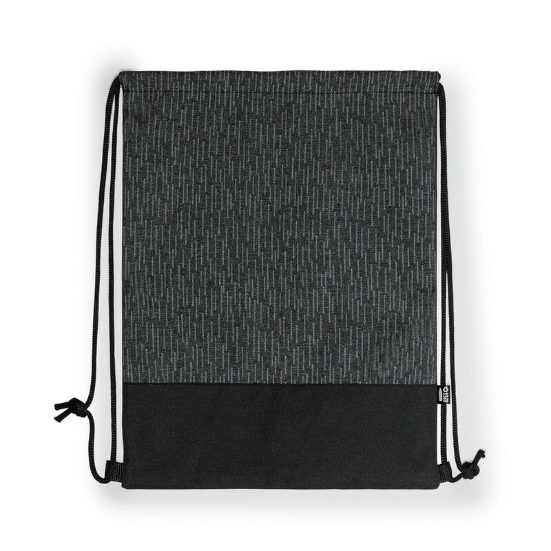 Worek reklamowy nieprzemakalny worek ze sznurkiem rpet, połyskliwy materiał V8284-19_AAB01 Nieprzemakalny worek ze sznurkiem RPET, połyskliwy materiał V8284-19_AAB01