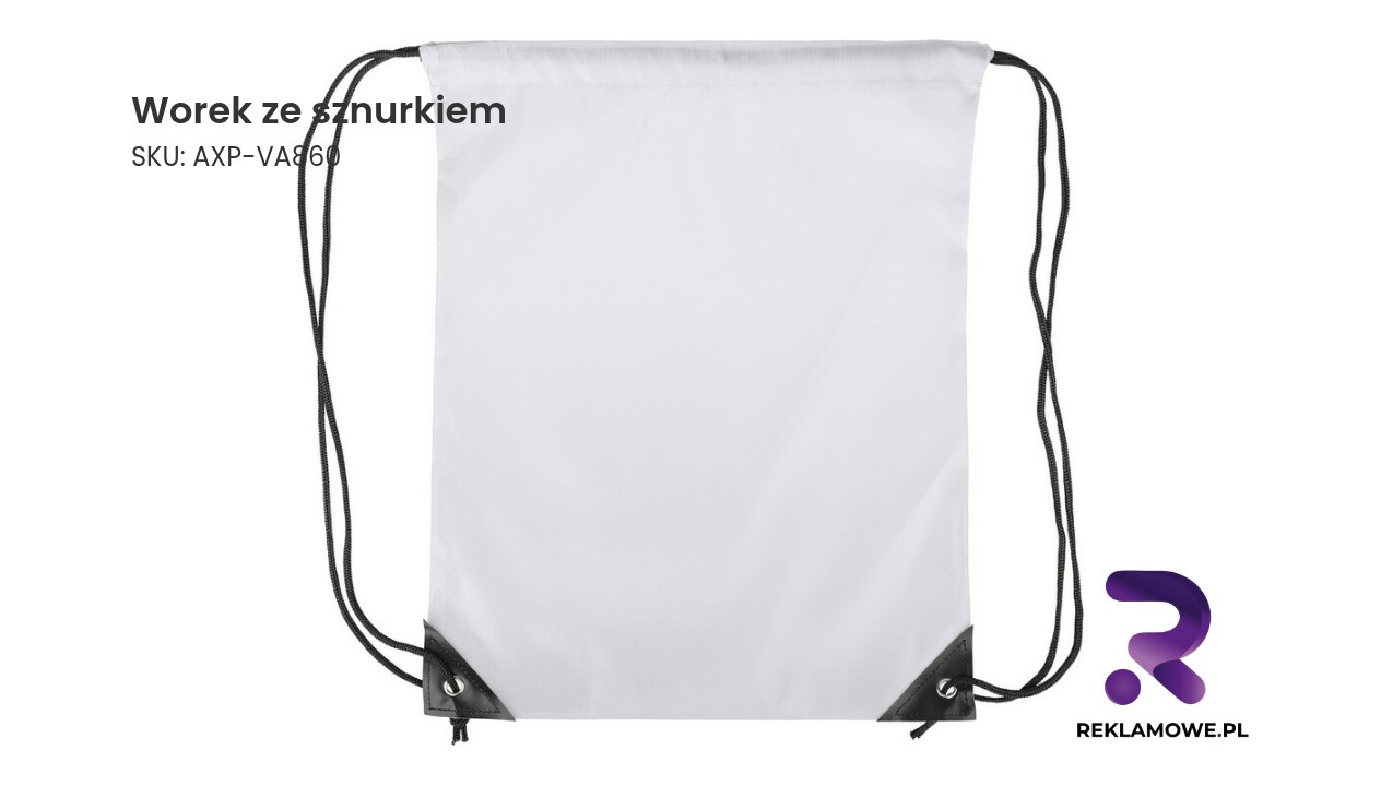 Niebieski worek ze sznurkiem do przechowywania i transportu