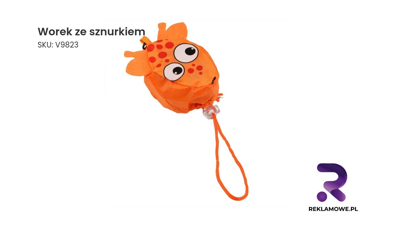 Worek ze sznurkiem w kolorze niebieskim