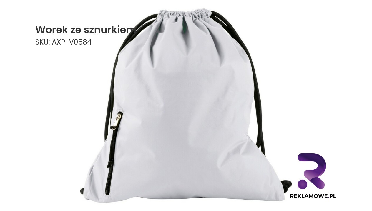 Worek ze sznurkiem w kolorze niebieskim