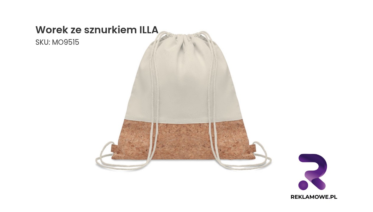 Worek ze sznurkiem ILLA Worek ze sznurkiem ILLA - praktyczny plecak worek na co dzień