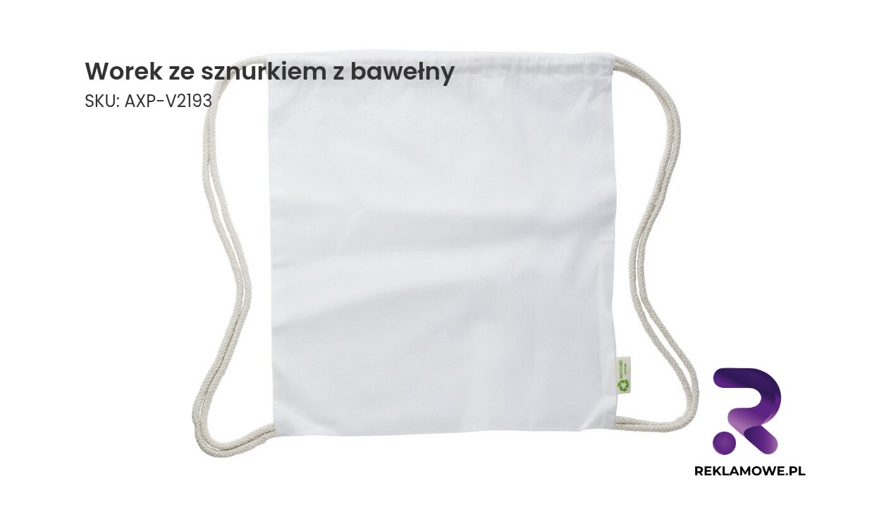 Worek ze sznurkiem z bawełny Worek ze sznurkiem z bawełny – praktyczny bawełniany worek na co dzień