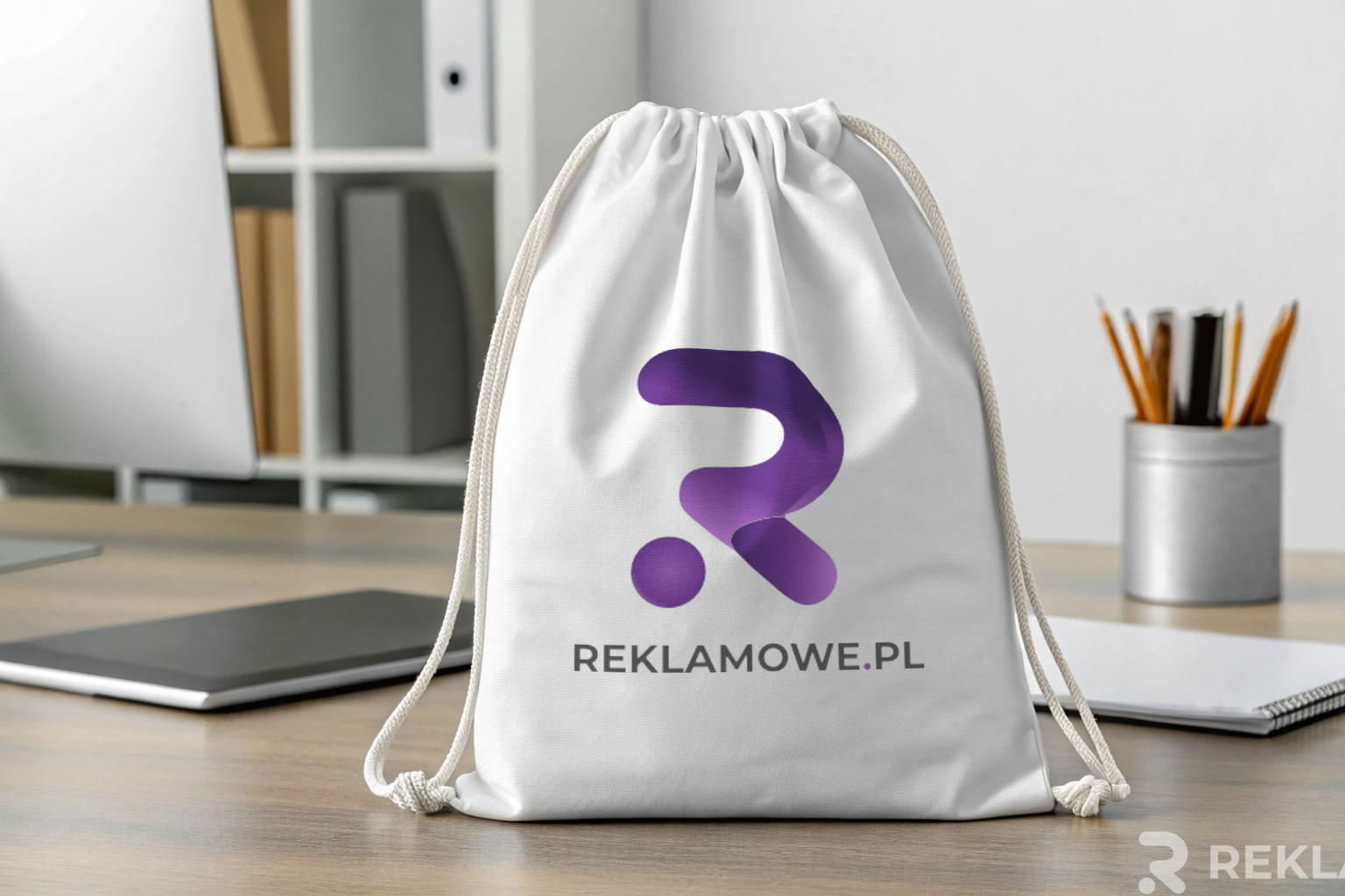 Kolorowe worki reklamowe z logo firmy